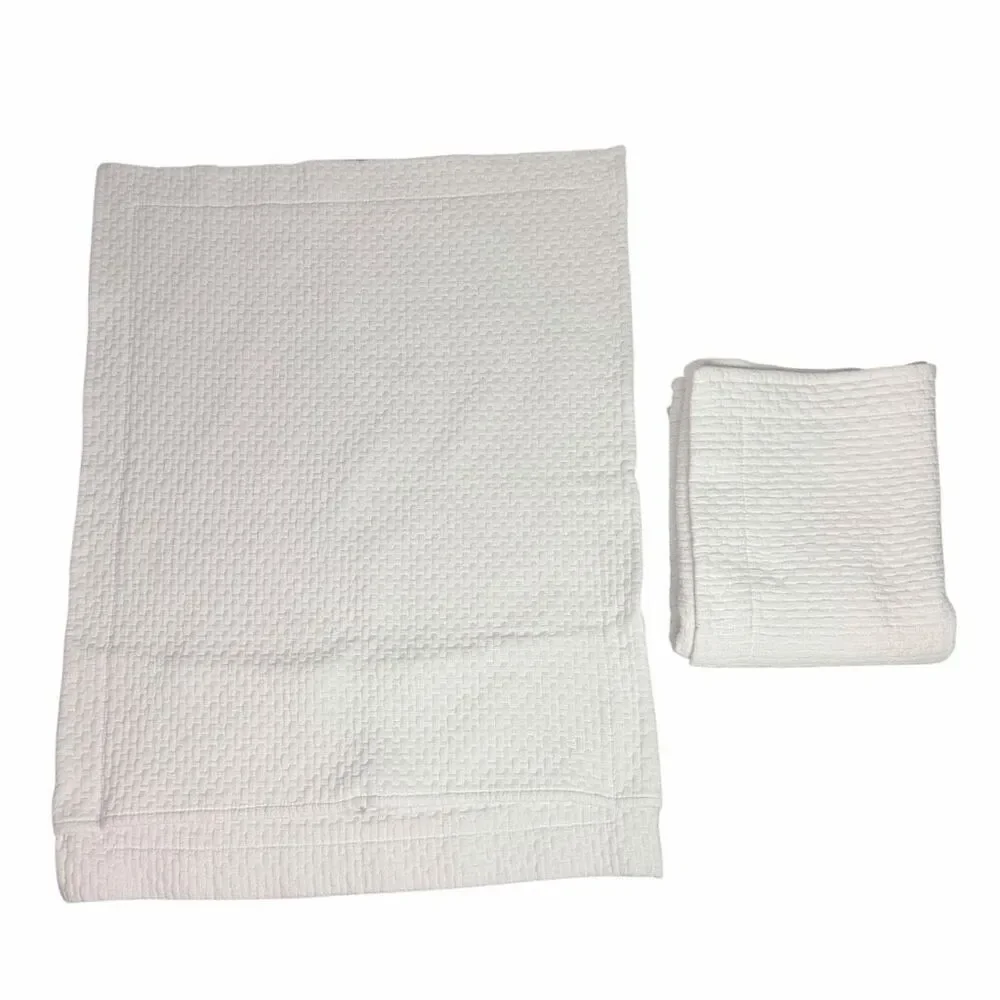 Peacock Alley Standard Matelasse Pillow Shams White SET